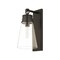 Z-Lite Wentworth 1 Light Wall Sconce, Matte Black & Clear 2300-1SL-MB - alternate 2